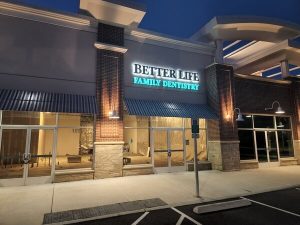 Self Contained Lit Shape Signs of Family Dentistry installed by Legendary Custom Signs & Graphics in Manassas