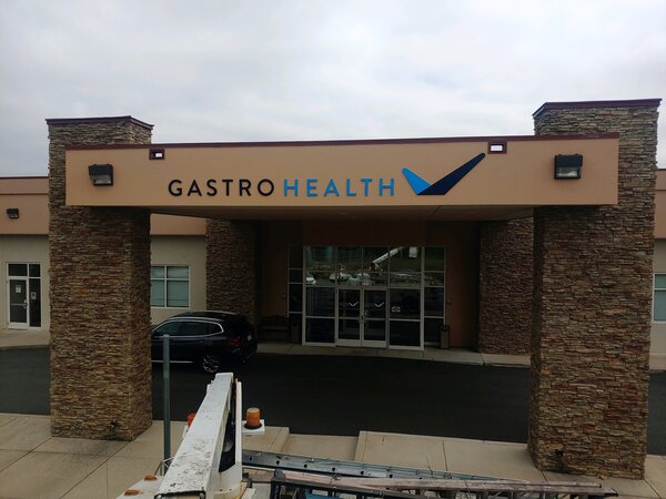 Dimensional letter sign of Gastro Health in Arlington, VA
