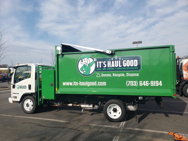Its Haul Good Truck vinyl graphics in Arlington, VA